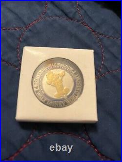 Disney World Official Security Challenge Coin White Box Golden Mickey