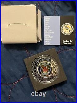 Disney World Official Security Challenge Coin White Box Golden Mickey