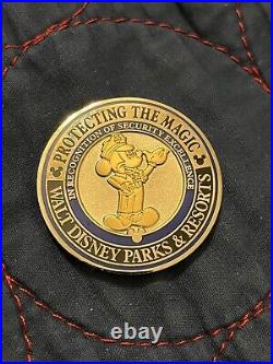 Disney World Security Official Challenge Coin Golden Mickey