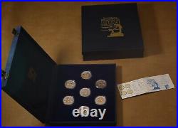 Disney's Fantasia 50th Anniversary Collection Gold Plated 1oz Silver 7-Coin Set