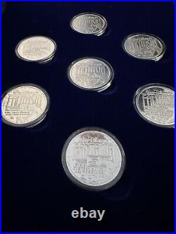 Disney's Fantasia 50th Anniversary RARE Proofset Case 7 1oz Silver Coin Gold Set