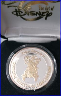Disneyana Convention Coin 1999 WDW Silver withGold Plate 232/750