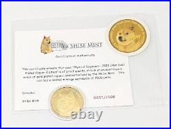 Dogecoin Coin Collection Silver Gold Copper Doge Cold Storage Shibe Mint