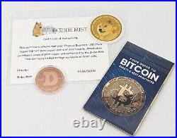 Dogecoin Coin Collection Silver Gold Copper Doge Cold Storage Shibe Mint