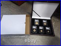 Donald J. Trump 45th President 2024 First Releases MS 70, 5-Piece Gold Coin Set