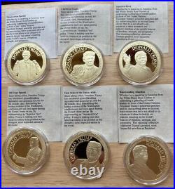 Donald Trump 2018 24K Gold Plated Collectible Coin with Display Folders 1 Xtra