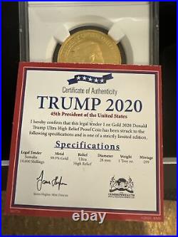 Donald Trump 2020 Gold & Silver Limited Mint Coin Set Presidential 45
