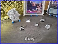 Donald Trump 2024.999 Fine Pure SILVER Bullion Bars & Fight Coin. Card, Coin
