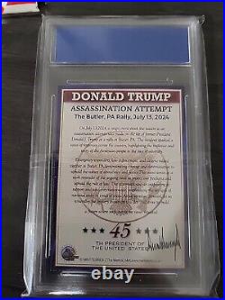 Donald Trump 2024.999 Fine Pure SILVER Bullion Bars & Fight Coin. Card, Coin