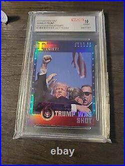 Donald Trump 2024.999 Fine Pure SILVER Bullion Bars & Fight Coin. Card, Coin