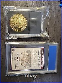 Donald Trump 2024.999 Fine Pure SILVER Bullion Bars & Fight Coin. Card, Coin