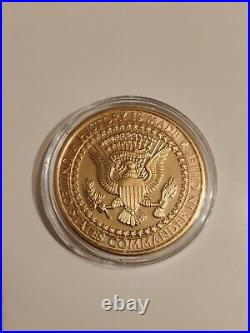 Donald Trump 45th President Liberty PROOF Gold Capsule is Good For Collection