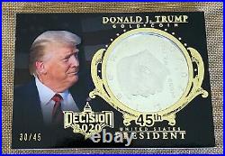 Donald Trump Decision 2020 Series 2 Gold Coin Card Tc6 Gold Foil Parallel #30/45