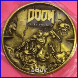 Doom Eternal 3D Gold Metal Challenge Coin Military Exclusive limited