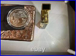 Dunhill Lighter 14k Gold Black Lacquer, 1oz 999 Silver 2021 Terra Coin