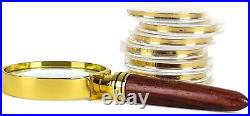 Elegant 24K Gold Coin Set Display Founding Fathers Collection by Franklin Mint