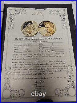 Elvis Presley Coin Collection Gold Coin 9ct Gold