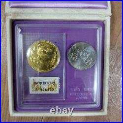 Emperor Enthronement Commemorative Gold Coin Silver Coin Set K24 From JAPAN Mint