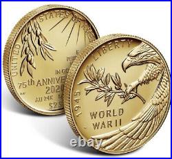 End of World War II 75th Anniversary 24-Karat Gold Coin CONFIRMED 20XG