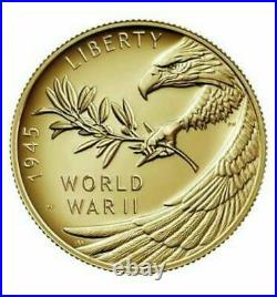 End of World War II 75th Anniversary SILVER MEDAL & 24-Karat Gold MINT Coin Sets