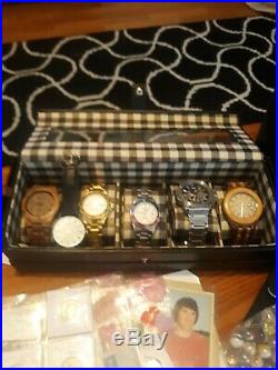 Entire coin collection, watch collection, antiques, you get everything on table