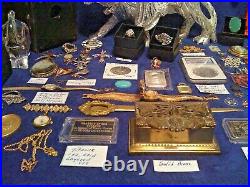 Estate Junk Drawer Includes Gold SilverAntique CoinsJewelry And More