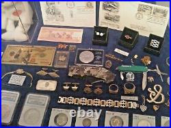 Estate Junk Drawer Includes Gold Silver Antique Coins Jewelry And More