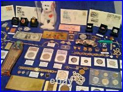 Estate Junk Drawer Includes Gold Silver Antique Coins Jewelry And More