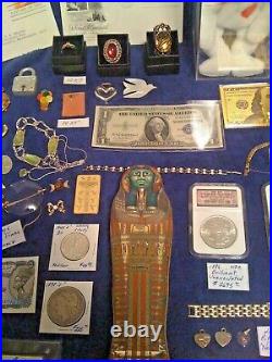 Estate Junk Drawer Includes Gold Silver Antique Coins Jewelry And More