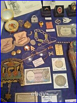 Estate Junk Drawer Includes Gold Silver Antique Coins Jewelry And More