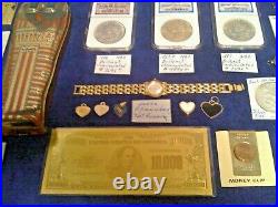 Estate Junk Drawer Includes Gold Silver Antique Coins Jewelry And More