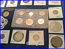 Estate Junk Drawer Includes Gold Silver Antique Coins Jewelry And More