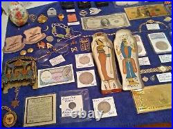 Estate Junk Drawer Includes Gold Silver Antique Coins Jewelry And More