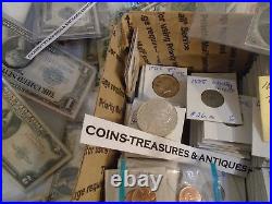 Estate Old Vintage Us Coins, Gold, Silver. 999 Bullion, Platinum, Currency, Stamps