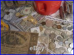 Estate Old Vintage Us Coins, Gold, Silver. 999 Bullion, Platinum, Currency, Stamps
