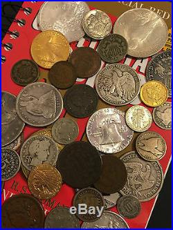 Estate Sale Lot Old Us Coins Moneygold Silverbig Value Collection 50 Years+