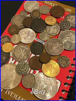 Estate Sale Lot Old Us Coins Moneygold Silverbig Value Collection 50 Years+