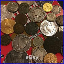 Estate Sale Lot Old Us Coins Moneygold Silverbig Value Collection 50 Years+