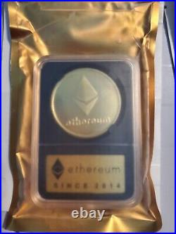 Ethereum ETH (Gold Plated) Physical Crypto Coins Special Edition Sealed Pack