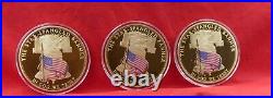 Exciting Set! The Star-Spangled Banner Colossal Collection Three Coins & Case