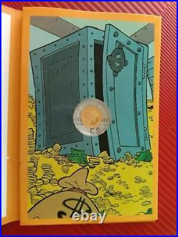Extremely Rare! Disney Golden First Cent of Uncle Scrooge Coin Money Bin Vault