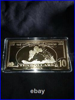 Extremely Rare! Disney Scrooge McDuck $10 Sport of Tycoons Gold LE of 150 Bar