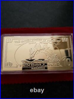 Extremely Rare! Disney Scrooge McDuck $10 Sport of Tycoons Gold LE of 150 Bar