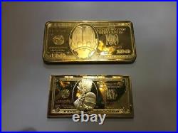 Extremely Rare! Disney Scrooge McDuck $5 and $100 Gold Banknotes LE Coin Bar Set