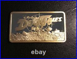 Extremely Rare! Walt Disney Ducktales Gold bar 24K Limited Edition of 2000