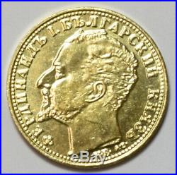 Ferdinand I Bulgaria 1894 1912 Gold Coin Lot Collection 1x 10 2x 20 2x 100 Leva