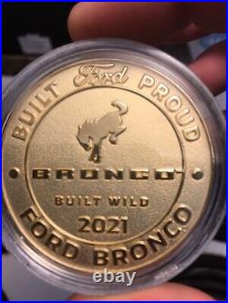 Ford Bronco Senior Master Coin. 2021 Bronco Built Wild. Coin Is Not Real Gold