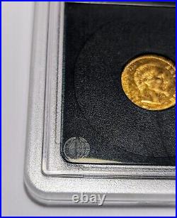 France 5 Francs 1856 A 22ky Gold Coin- Napoleon III In Collectable Case