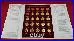 Franklin Mint Christmas Calendar 25 Day Advent Tree Gold coin (faux) Ornaments