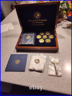 Franklin Mint Founding Fathers Of America Coin Collection CIB With Original COA